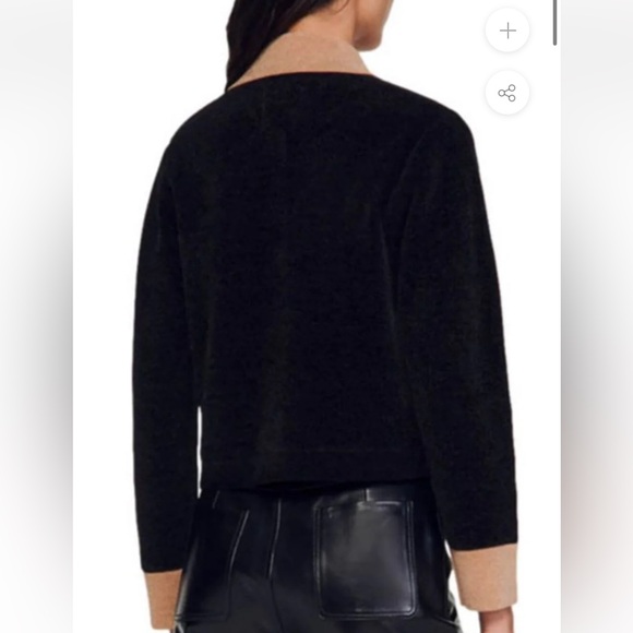 ❤️Sandro Marcello Velour Cropped Jacket Cardigan❤️ - Picture 2 of 6